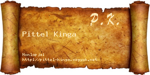 Pittel Kinga névjegykártya